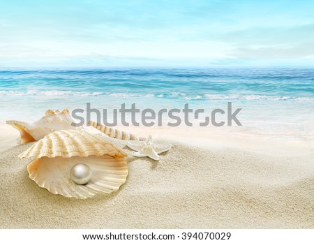The shell with a pearl.