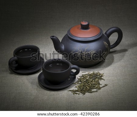 Chinese tea-set for green tea