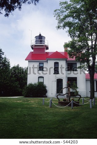 Grand Traverse Lighthouse near Traverse City, Michigan.