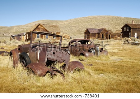 stock photo : Rusty old cars