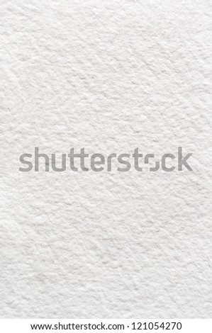 A rough texture background of absorbent white watercolour (watercolor) paper.