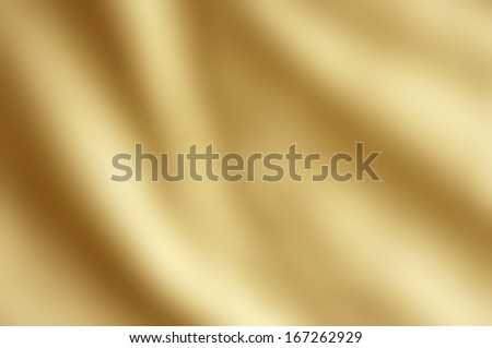 Shiny draping satin fabric in golden yellow hue.