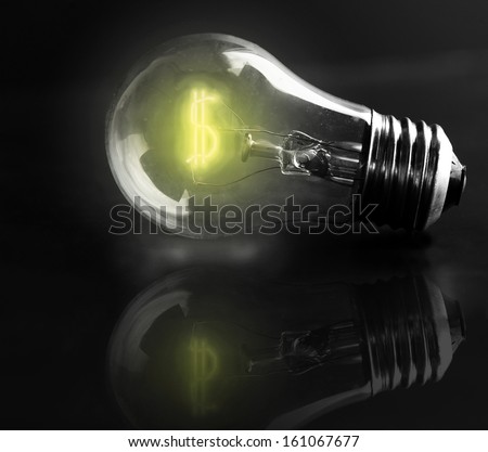 light-bulb dollar sign (energy costs)