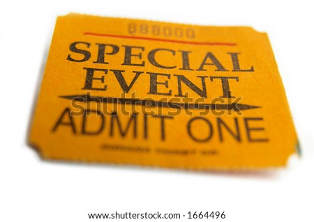 stock photo : ticket stub