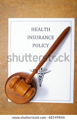 health care policy and legal gavel