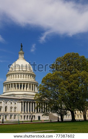 The US Capitol building in Washington, DC