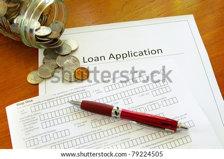Loan application and coin jar