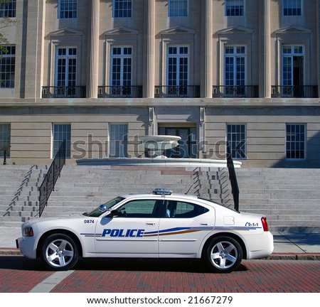 New police car ready to help serve and protect the public.