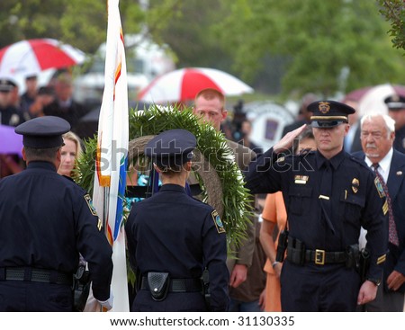 WILMINGTON, NC - MAY 14 : Members of the Wilmington North Carolina Police Department celebrate police memorial day May 14, 2009 in Wilmington.