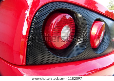 Brake Lights on an Italian sports car