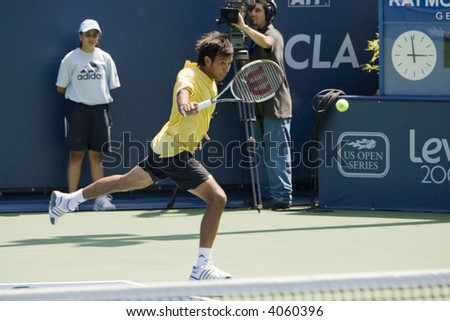 WESTWOOD, CA - JULY 21: Doubles team Sanchai and Sonchat Ratiwatana (pictured) playing against Scott Lipsky and David Martin at the US Open Series Countrywide Classic Semi-Finals on 7/21/07.