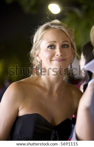 SEPTEMBER 27, WESTWOOD:  Celebrity Chrstine Taylor meeting fans and signing autographs at the premiere of \