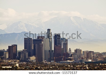 downtown Los Angeles with