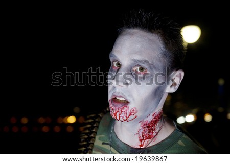 SANTA MONICA, CA - OCTOBER 26:  \'Zombies\' invade Santa Monica Pier, during the 2008 Los Angeles Zombie Walk, in celebration of \'World Zombie Day\'