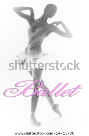 Black And White Ballet Photography. stock photo : Ballet: A lack
