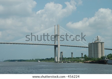 Talmadge Memorial Bridge, Savannah River, Savannah, Georgia