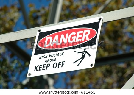 Danger - High Voltage sign