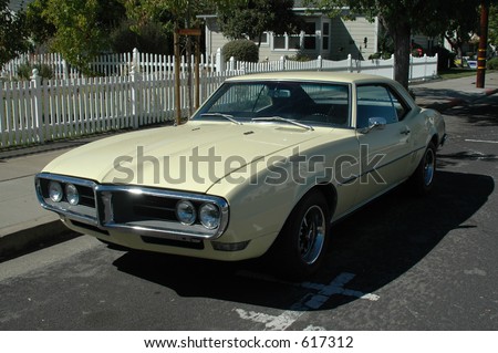 stock photo 1960s American muscle car