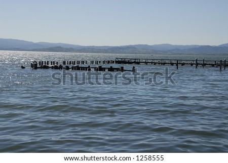 Pier on Clear Lake, Upper Lake, California