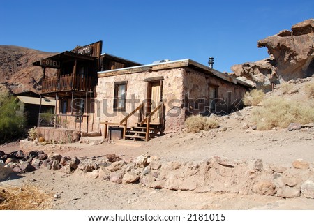 Old mining town hotel, California ghost town