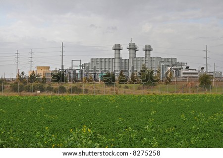 Waste processing facility on an overcast day, Milpitas, California