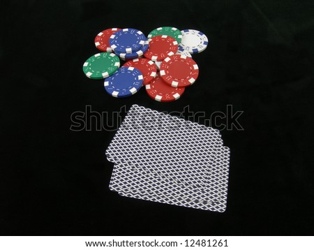 poker chips pile