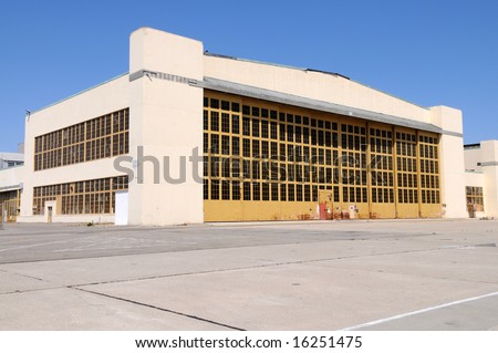 Empty Airplane Hangar