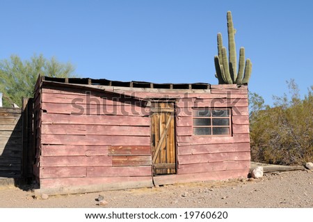 Old shack in the Arizona desert, Phoenix, Arizona