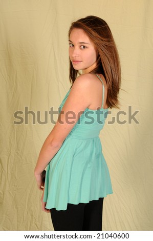 pretty girls with pretty hair. stock photo : Pretty young