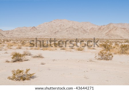 Mountains in the Southern California desert near Rice, California