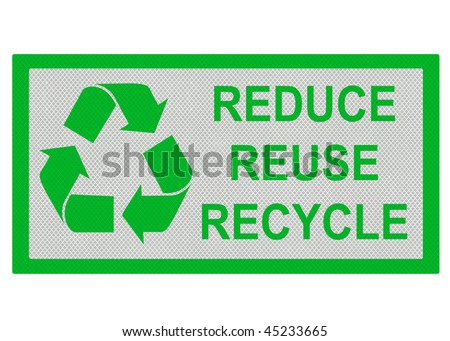 reduce reuse recycle logo. stock photo : Reduce, Reuse,