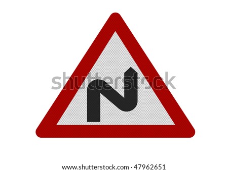 Bend Road Sign