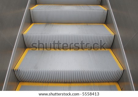 steps on a escalator
