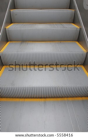 steps on a escalator