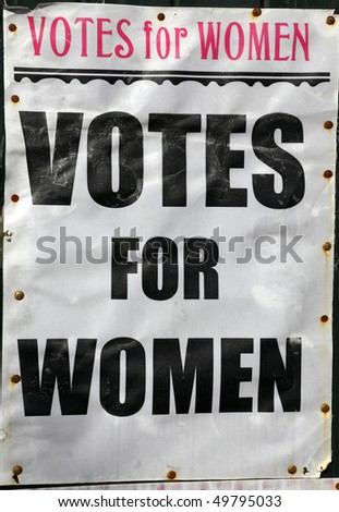 old votes for women poster