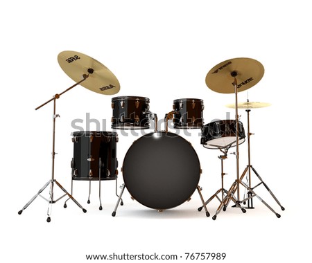 Black Drums With A White Background Stock Photo 76757989 : Shutterstock