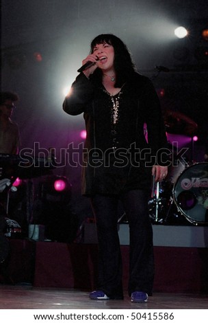BELLINGHAM, WA - AUG 2: Singer Ann Wilson of Heart performs on stage at The Skagit Valley Amphitheater August 2, 2003 in Bellingham, Wa.