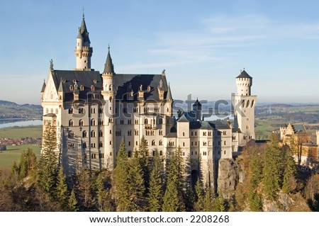 The fairy tale castle of Neuschwanstein, Germany.