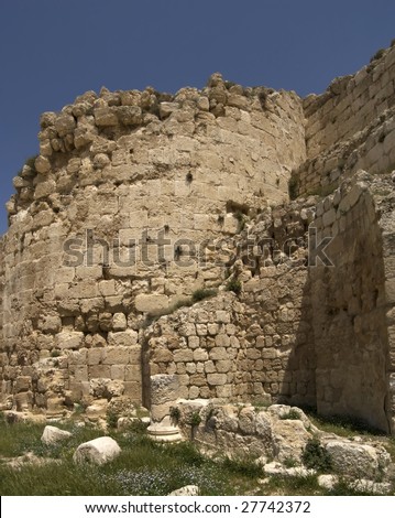 The ancient palace of King Herod, the Herodium, West Bank, Palestine.