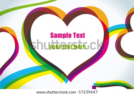 Love Heart Abstract. stock vector : Abstract love