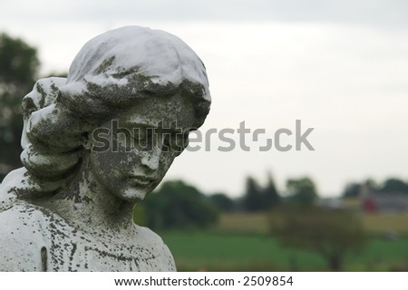 angel statue portrait