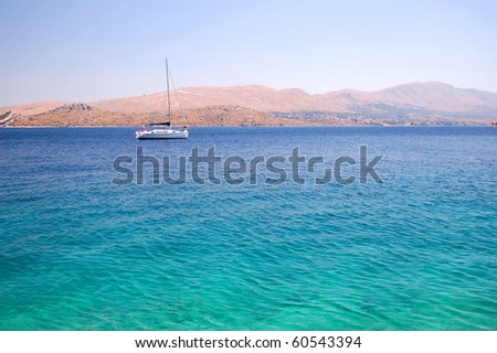 Summer landscape of Dalmatian coast, Croatia