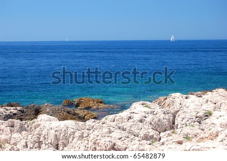 Summer landscape of Dalmatian coast, Croatia
