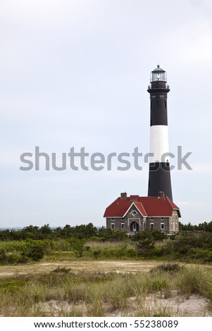 Fire Island Lighthouse located at Fire Island National Seashore, Long Island, New York