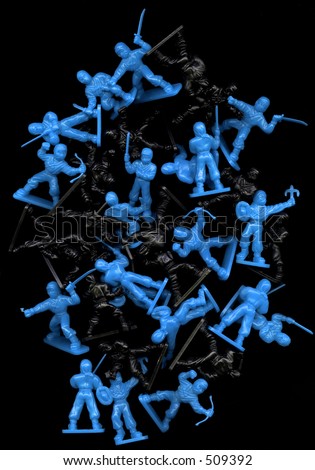 plastic ninja toy figures