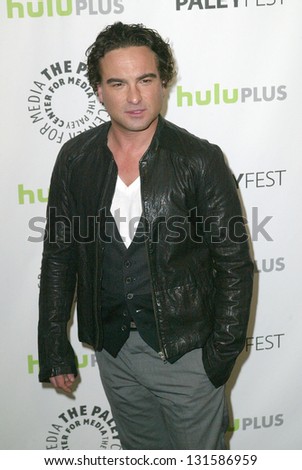 BEVERLY HILLS - MARCH 13: Johnny Galecki arrives at the 2013 Paleyfest 