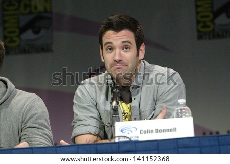ANAHEIM, CA - MARCH 31: Colin Donnell participates in a panel discussion at the 2013 Wondercon convention on March 31, 2013 in Anaheim, CA.