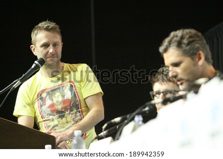 APRIL 19-ANAHEIM, CA: Chris Hardwick moderates a panel discussion for \