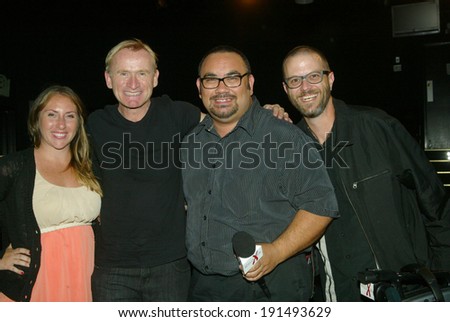 HOLLYWOOD, MAY 6: Dean Haglund (second from the left)  at the post play interview with \