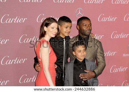 PALM SPRINGS, CA - JAN 3: David Oyelowo and family arrive at the 2015 Palm Springs International Film Festival Awards Gala at the Palm Springs Convention Center on January 3, 2015 in Palm Springs, CA.